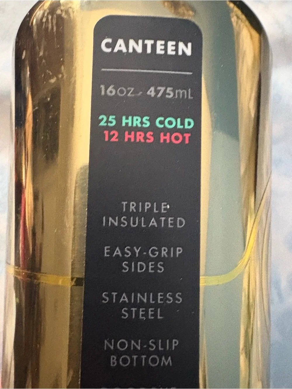 NWT - Star Wars Corkcicle Canteen Gold